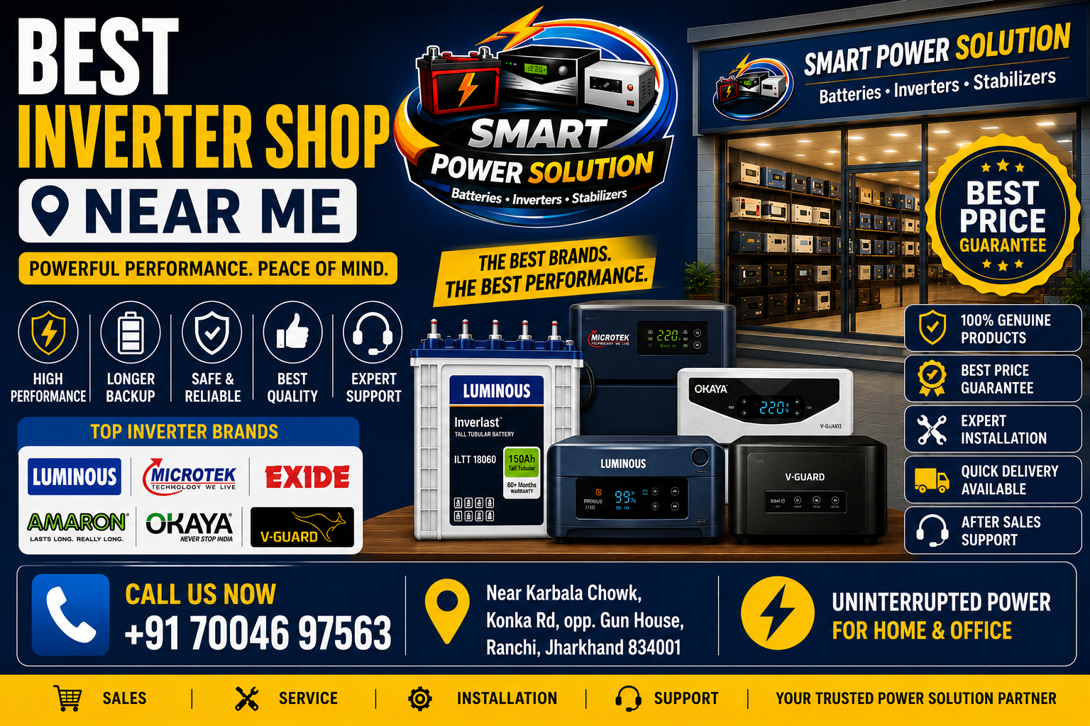 Best inverter shop near me 
