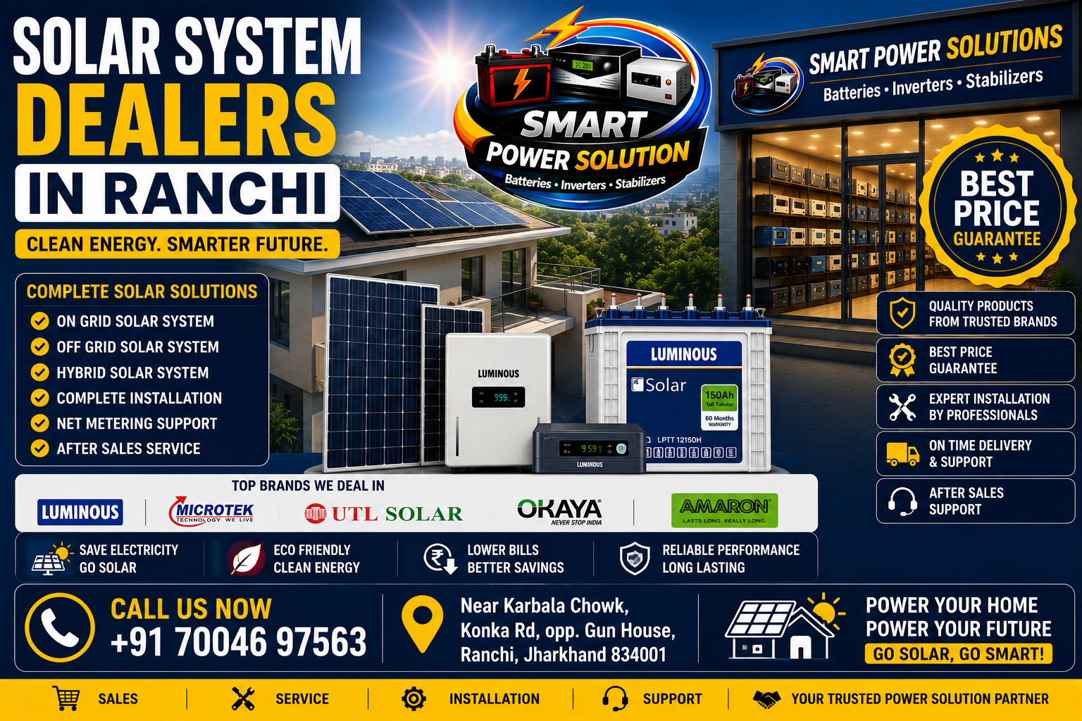Solar system in Ranchi